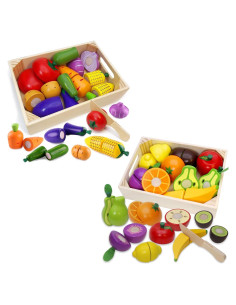 Juguete de Comida de Madera Airlab Frutas y Verduras
