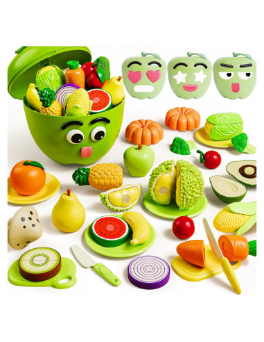 Set de Juguete de Comida iPlay, iLearn - 55 Piezas para Niños