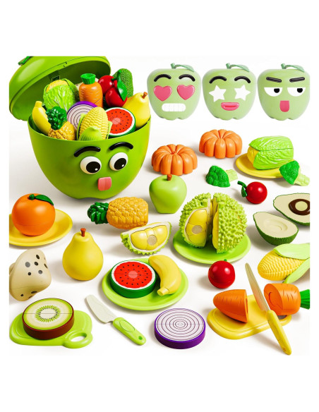 Set de Juguete de Comida iPlay, iLearn - 55 Piezas para Niños