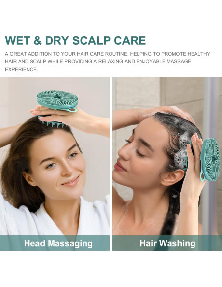 Cepillo de Ducha Silicona 2 en 1 INNERNEED Verde Oscuro Cepillo de Ducha Silicona 2 en 1 INNERNEED Verde Oscuro