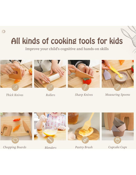 Juego de cocina para niños Promise Babe 14 piezas Montessori