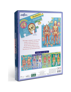 Rompecabezas Educativos Anatomía Humana eeBoo - 4 Puzzles 48 Piezas 2