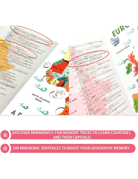 Libro de Rompecabezas Geográficos Mnemotecnia ML-1 154 Piezas