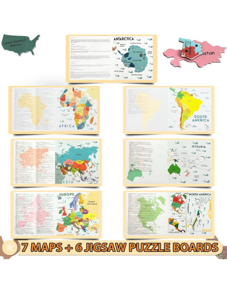 Libro de Rompecabezas Geográficos Mnemotecnia ML-1 154 Piezas