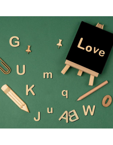 Letras Magnéticas de Madera Xuhal - 52 Piezas para Aprendizaje