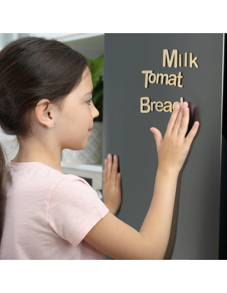 Letras Magnéticas de Madera Xuhal - 52 Piezas para Aprendizaje