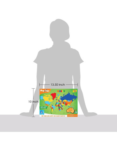 Rompecabezas Mapa del Mundo Imagimake 65 Piezas 5 Años+
