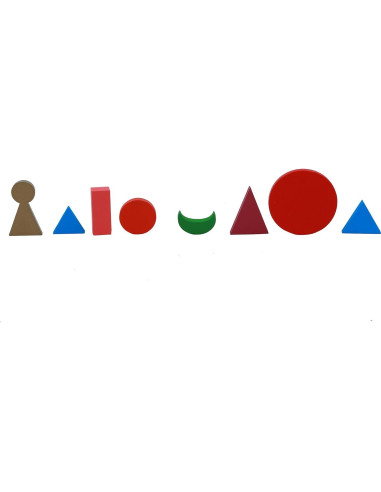 Símbolos Gramaticales de Madera Montessori Adena - 9 Piezas