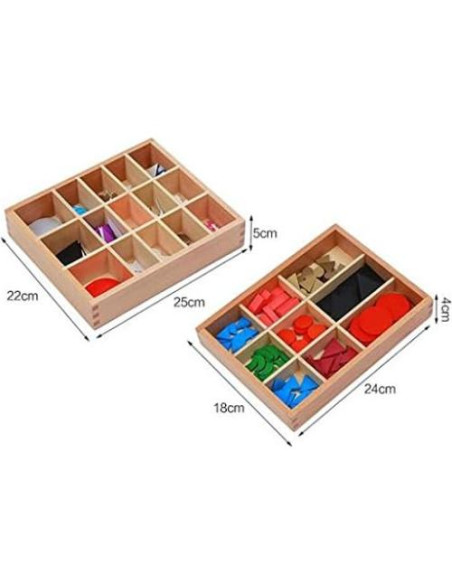 Símbolos Gramaticales de Madera Montessori Adena - 9 Piezas