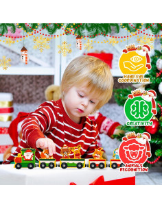 Calendario de Adviento de Navidad Commodum Tren de Animales 2