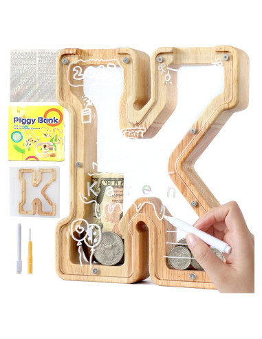 Banca de Cerdo de Letras Weallbuy para Niños Personalizada