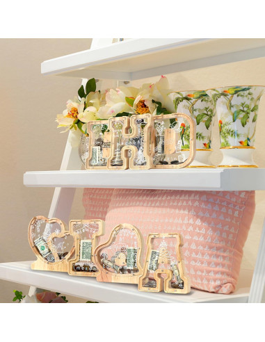 Banca de Cerdo de Letras Weallbuy para Niños Personalizada