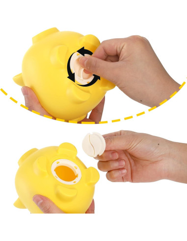 Alcancías de Plástico en Forma de Cerdo ZEAYEA - 4 Piezas