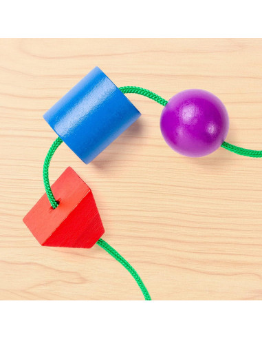 Constructor Sensorial de Perlas de Madera Stages - 96 Piezas