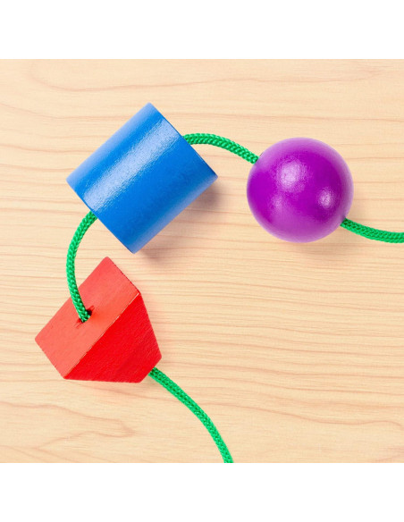 Constructor Sensorial de Perlas de Madera Stages - 96 Piezas