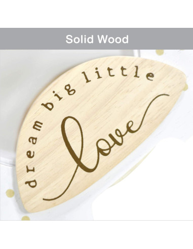 Alcancía de Madera Sólida I'M con Vientre Transparente