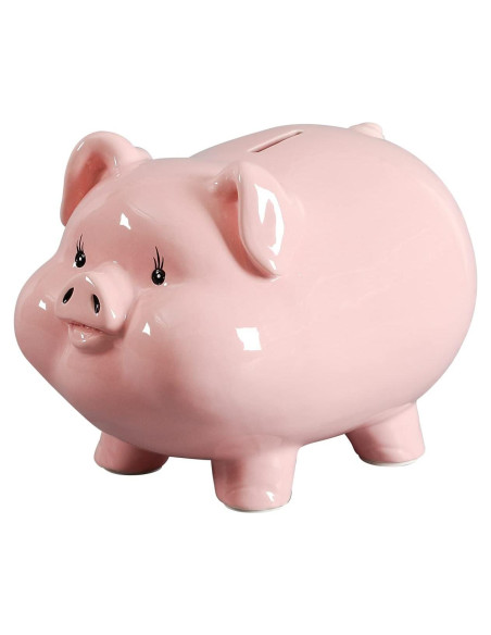 Alcancía Cerámica Rosa 20x17x13 cm PIG WORLD