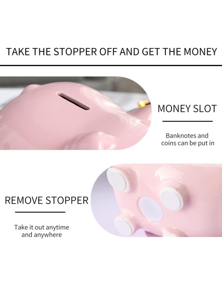 Alcancía Cerámica Rosa 20x17x13 cm PIG WORLD