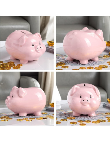 Alcancía Cerámica Rosa 20x17x13 cm PIG WORLD