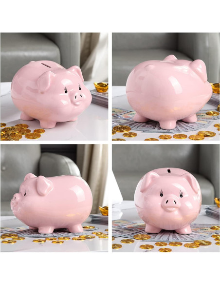 Alcancía Cerámica Rosa 20x17x13 cm PIG WORLD