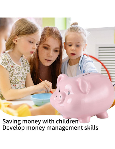 Alcancía Cerámica Rosa 20x17x13 cm PIG WORLD