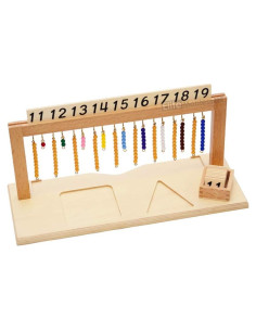 Colgador de Cuentas Montessori Elite 11-19 con Fichas
