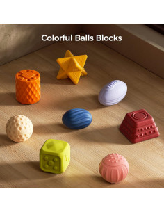 Conjunto de Pelotas Sensoriales TUMAMA KIDS - 8 Unidades Multicolor 2