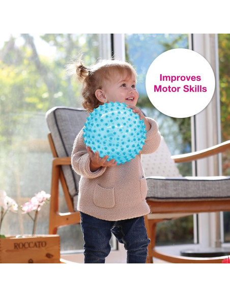 Pelota Sensorial Edushape 17.78 cm para Bebé - Desarrollo Motor