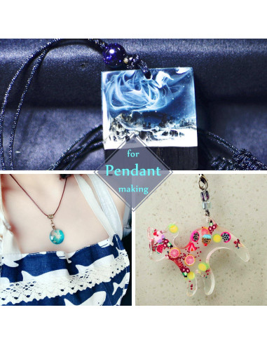 Resina UV Transparente DecorRom 120g para Joyería y Manualidades