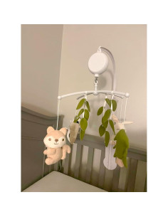 Móvil de Cuna COTTONBEBE Safari 35 Canciones Orgánico 2