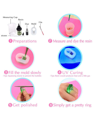 Resina UV Transparente DecorRom 120g para Joyería y Manualidades