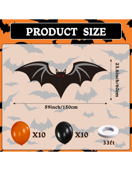 Juego de Decoración Halloween para Coche Denylo Pro 150x60 cm