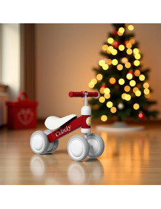 Bicicleta de Equilibrio CUBULY Roja para Niños 12-36 Meses 2