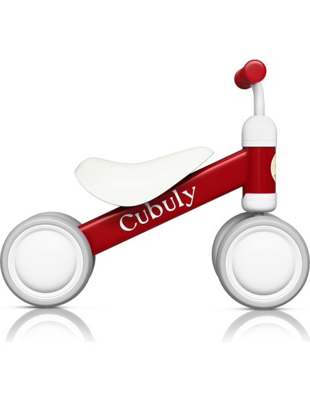 Bicicleta de Equilibrio CUBULY Roja para Niños 12-36 Meses
