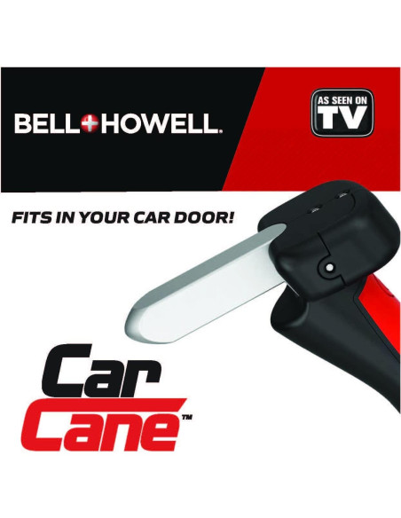 Asa de puerta Car Cane Emson con linterna LED y rompeventanas