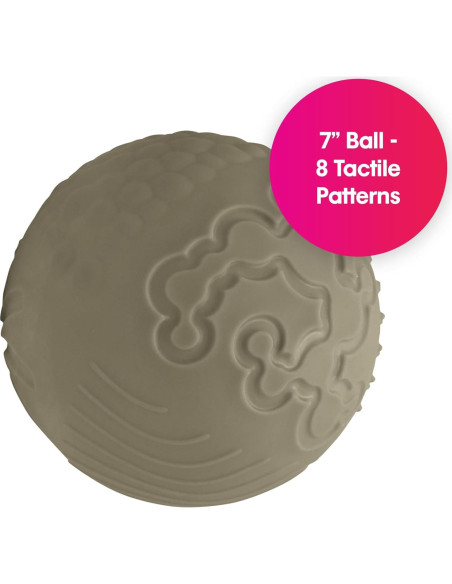 Bola Sensorial Texturizada Edushape 17.78 cm Boho Chic Olive