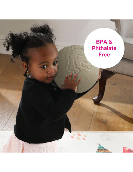 Bola Sensorial Texturizada Edushape 17.78 cm Boho Chic Olive