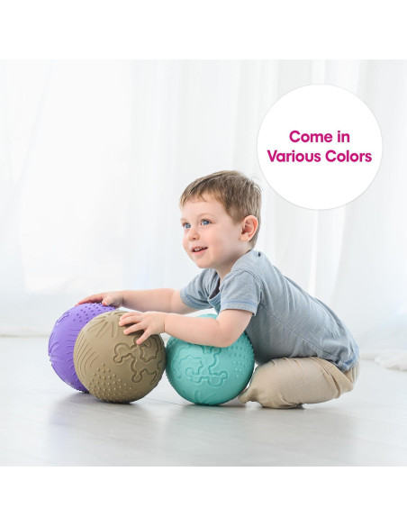 Bola Sensorial Texturizada Edushape 17.78 cm Boho Chic Olive