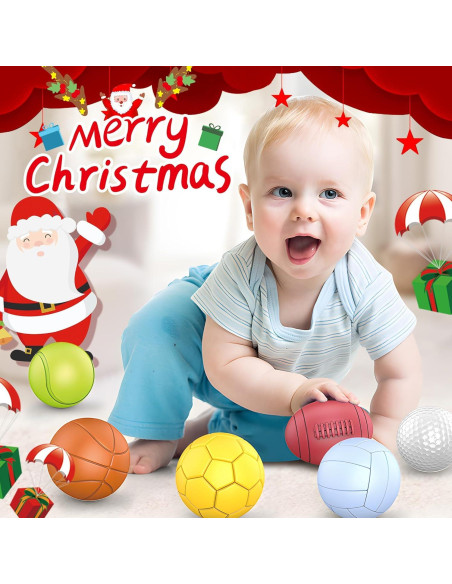 Juguetes Montessori ROHSCE - 6 Pelotas Sensoriales para Bebés