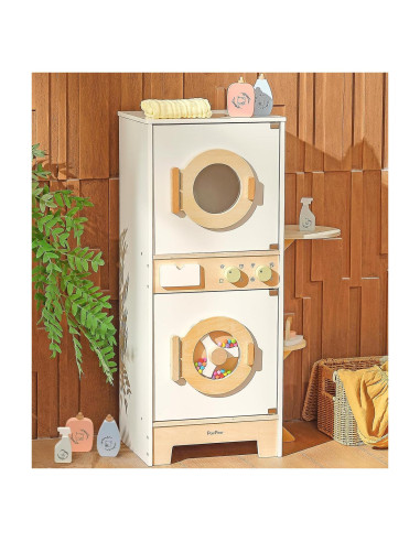 Juego de Lavadora y Secadora de Madera PairPear 10 Piezas