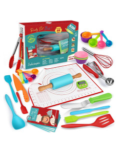 Juego de Cocina y Repostería Suhctuptx 44 Piezas para Niños