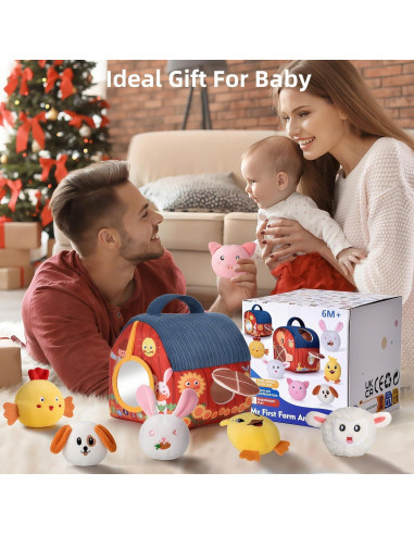 Set de Juguetes de Granja Montessori Alsatic para Bebés 6-12 Meses