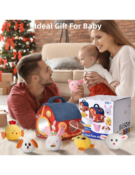 Set de Juguetes de Granja Montessori Alsatic para Bebés 6-12 Meses