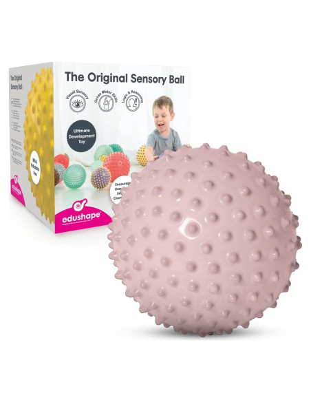 Bola Sensorial Edushape 18 cm Boho Chic Rosa para Bebés