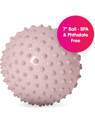 Bola Sensorial Edushape 18 cm Boho Chic Rosa para Bebés