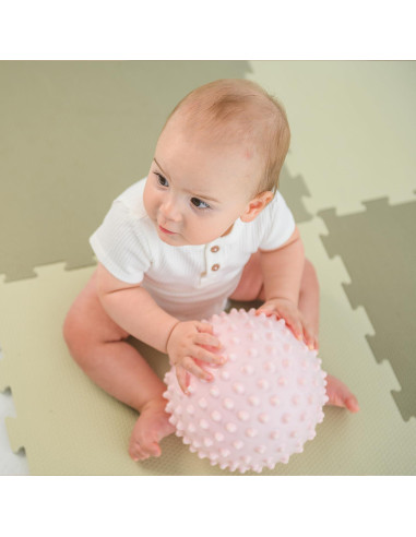 Bola Sensorial Edushape 18 cm Boho Chic Rosa para Bebés