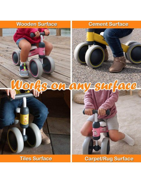 Bicicleta de Equilibrio BEKILOLE Azul para Niños 1-3 Años