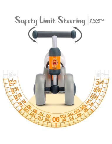 Bicicleta de Equilibrio BEKILOLE Azul para Niños 1-3 Años