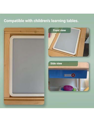 Mesa de Luz para Niños Yichushisu Naranja 40.64 cm LED 10 Niveles