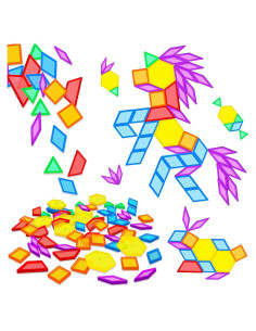 Bloques de Patrón Transparentes Bbiamsleep 147 Pcs para Mesa de Luz